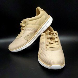 Comfortview Kimi #07199 Men's Size 11 WW Beige Lace Up Trainer Shoes New